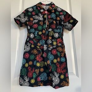 Disney Parks Pixar Coco Girls Dress 13 Collared Belted Pockets